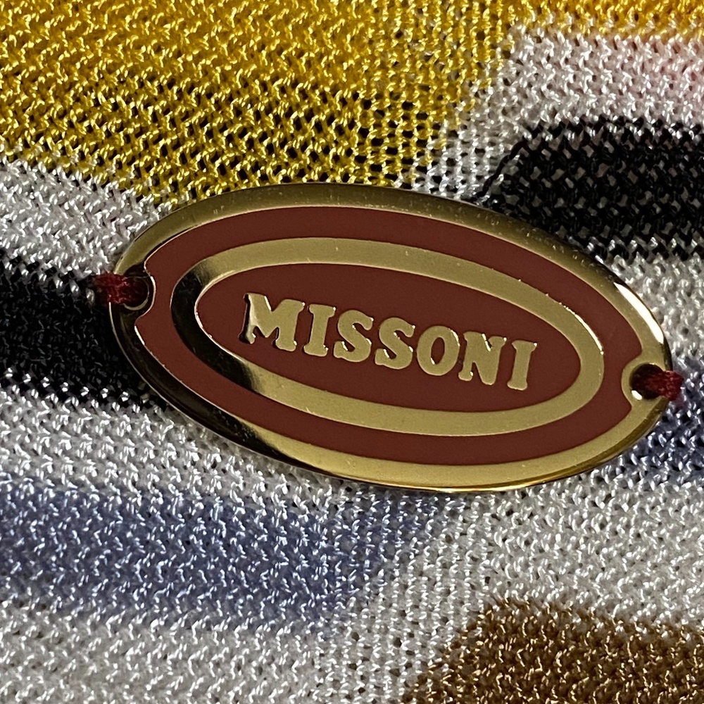 MISSONI Signature RARE Knit Fabric Crossbody Bag15 - Picture 2 of 4